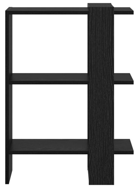 Könyvespolc Fekete tölgy 52 x 25 x 71,5 cm Faanyag