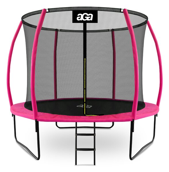 Aga SPORT EXCLUSIVE trambulin 305 cm rózsaszín + védőháló + létra