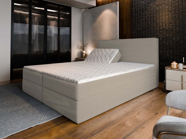 DASTOR állítható boxspring ágy ágyneműtartóval 160x200 - kasmír