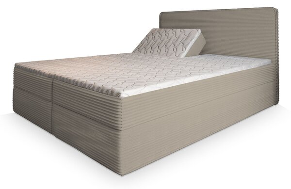 DASTOR állítható boxspring ágy ágyneműtartóval 160x200 - kasmír