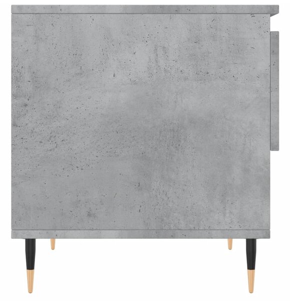 Betonszürke szerelt fa dohányzóasztal 50 x 46 x 50 cm