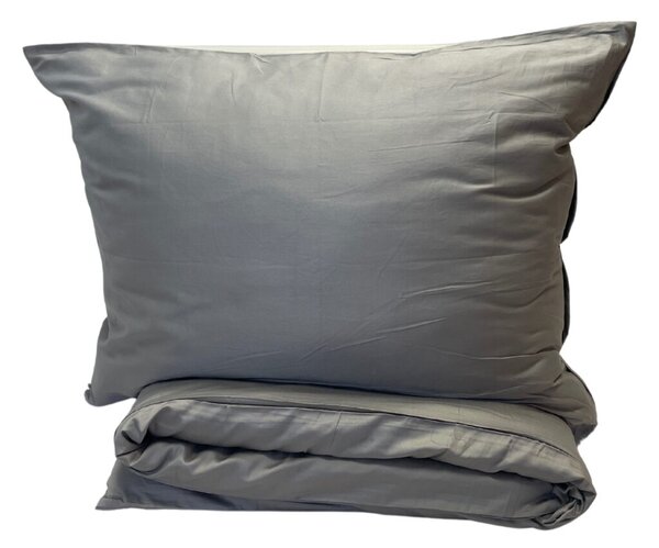 Ágyneműhuzat pamut szatén exclusive Modern szürke 200x140cm+90x70cm TiaHome