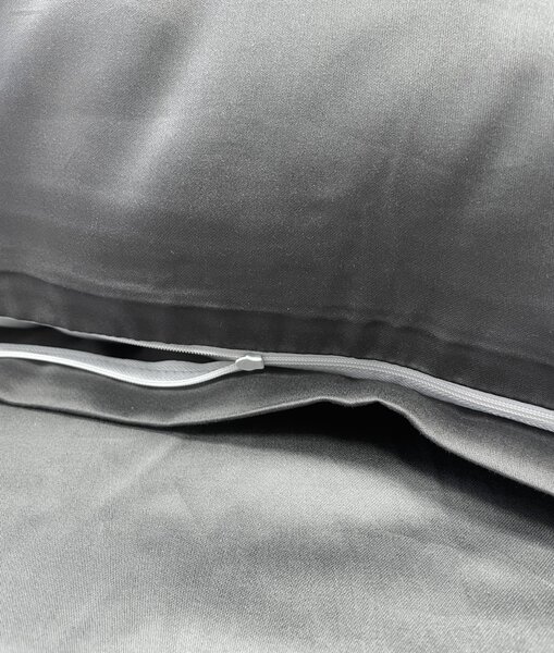 Ágyneműhuzat pamut szatén exclusive Modern sötétszürke 200x140cm+90x70cm TiaHome