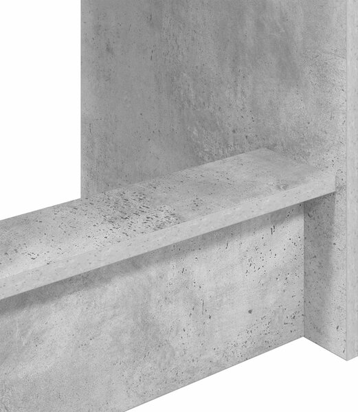 Ágyíróasztal Betonszürke Szerelt Fa 100 x 45 x 75 cm