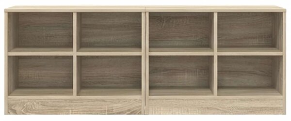 Ágyat tartó szekrény 2 pcs Sonoma Tölgy 66 x 33 x 48 cm