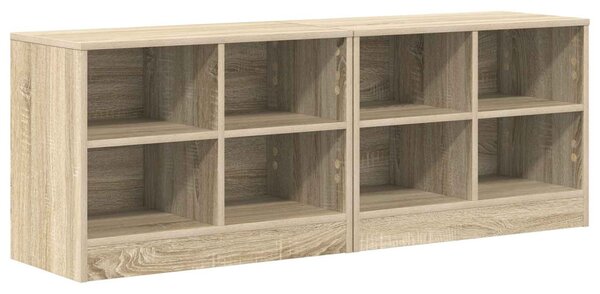 Ágyat tartó szekrény 2 pcs Sonoma Tölgy 66 x 33 x 48 cm