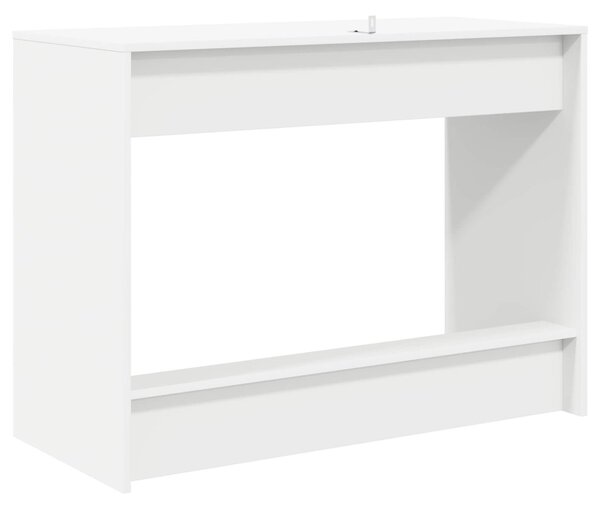 Ágyíróasztal Fehér Szerelt Fa 100 x 45 x 75 cm