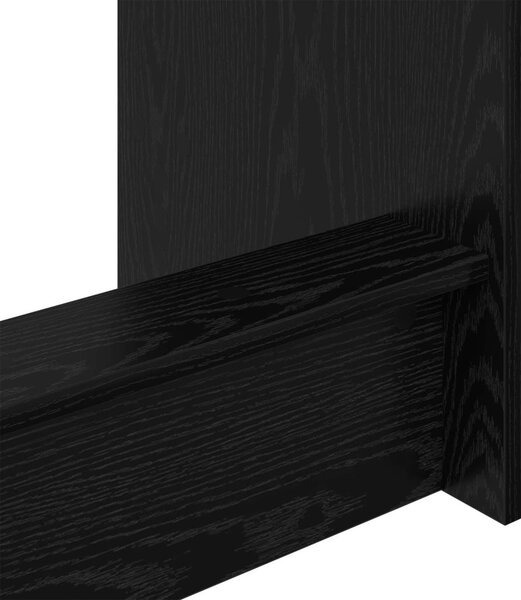 Ágyíróasztal Fekete Tölgy Szerelt Fa 100 x 45 x 75 cm