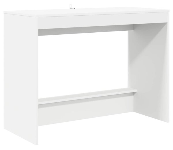 Ágyíróasztal Fehér Szerelt Fa 100 x 45 x 75 cm