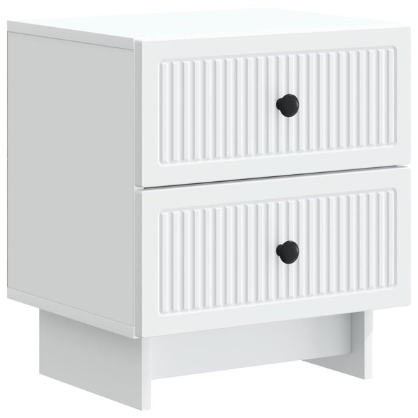 VidaXL Éjjeliszekrény fiókkal Fehér 43 x 34,5 x 47,5 cm Szerelt Fa