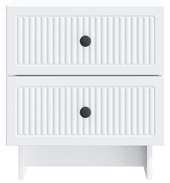 VidaXL Éjjeliszekrény fiókkal Fehér 43 x 34,5 x 47,5 cm Szerelt Fa