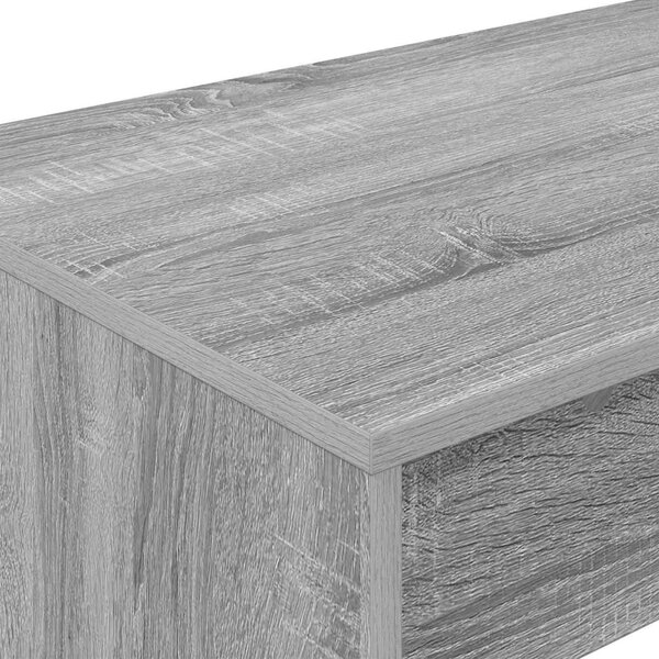 Ágyíróasztal Szürke Sonoma Szerelt Fa 100 x 45 x 75 cm