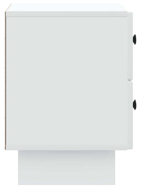 VidaXL Éjjeliszekrény fiókkal Fehér 43 x 34,5 x 47,5 cm Szerelt Fa