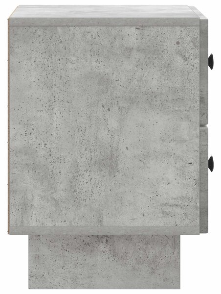 Éjjeliszekrény Betonszürke 43 x 34,5 x 47,5 cm Szerelt Fa
