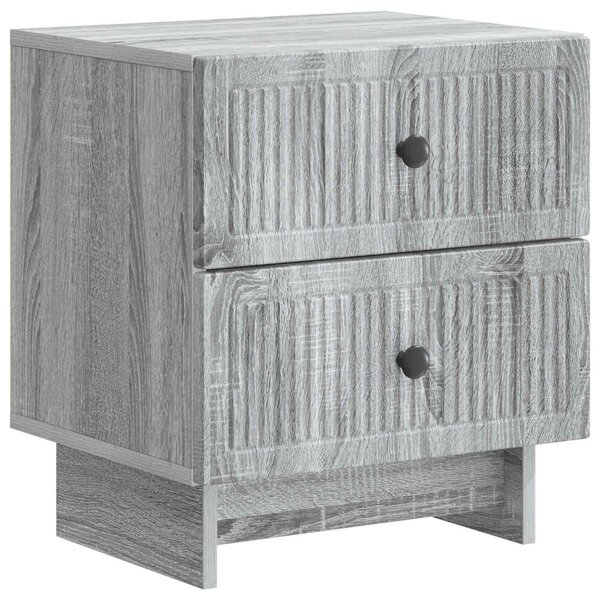 Éjjeliszekrény 2 db Szürke Sonoma 43 x 34,5 x 47,5 cm