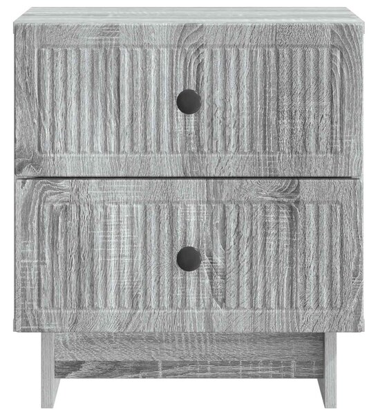 Éjjeliszekrény 2 db Szürke Sonoma 43 x 34,5 x 47,5 cm