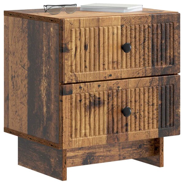 Éjjeliszekrény 2 db Antik Fa 43 x 34,5 x 47,5 cm Szerelt Fa