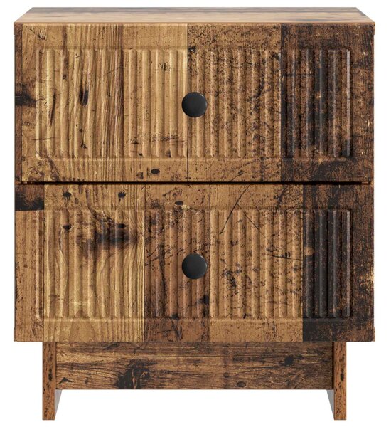Éjjeliszekrény 2 db Antik Fa 43 x 34,5 x 47,5 cm Szerelt Fa