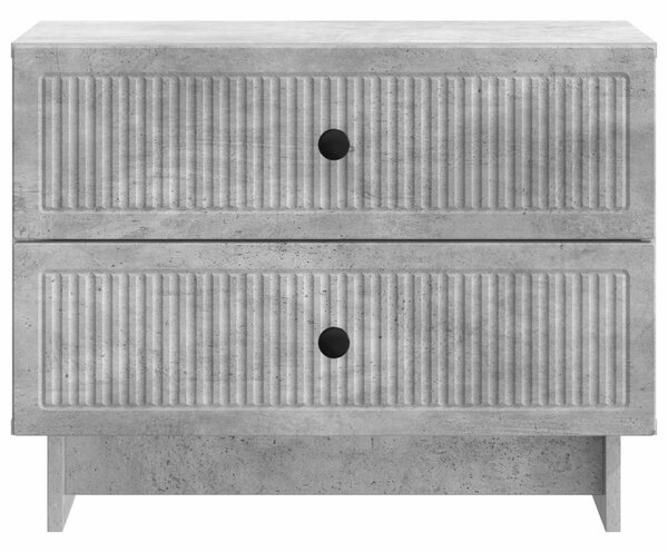 Éjjeliszekrény Betonszürke 62 x 34,5 x 47,5 cm Szerelt Fa