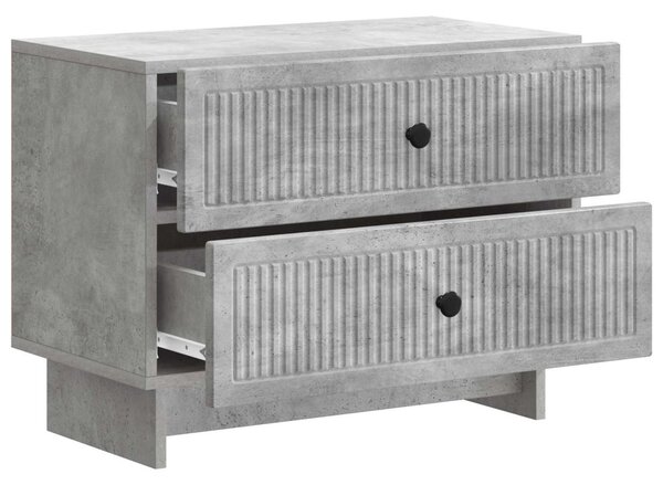 Éjjeliszekrény Betonszürke 62 x 34,5 x 47,5 cm Szerelt Fa