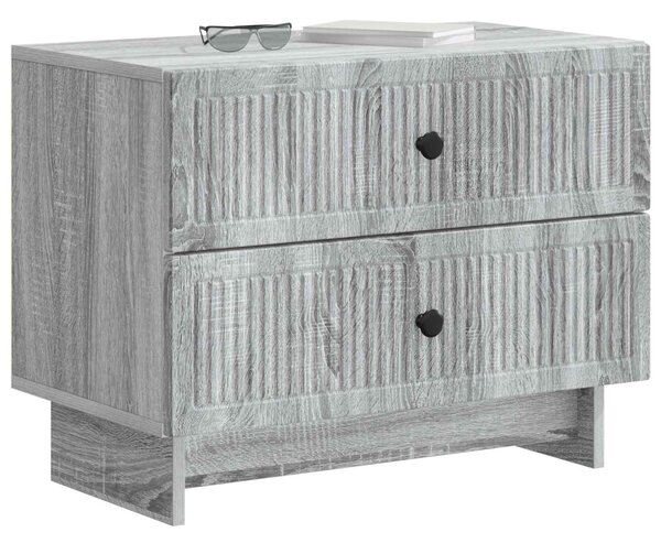 Éjjeliszekrény Szürke Sonoma 62 x 34,5 x 47,5 cm Szerelt Fa