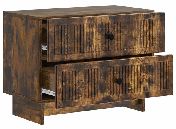 Éjjeliszekrény Füstös Tölgy 62 x 34,5 x 47,5 cm Szerelt Fa