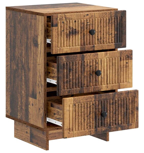 Éjjeliszekrény fiókkal Antik Fa 43 x 41 x 66,5 cm Szerelt Fa