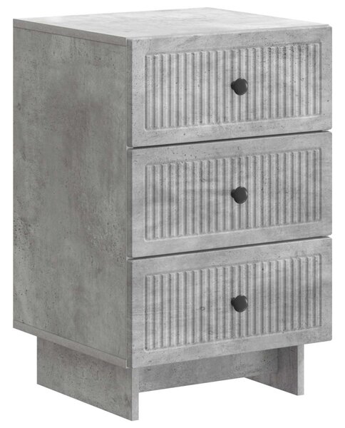 Éjjeliszekrény fiókkal Betonszürke 43 x 41 x 66,5 cm Szerelt Fa