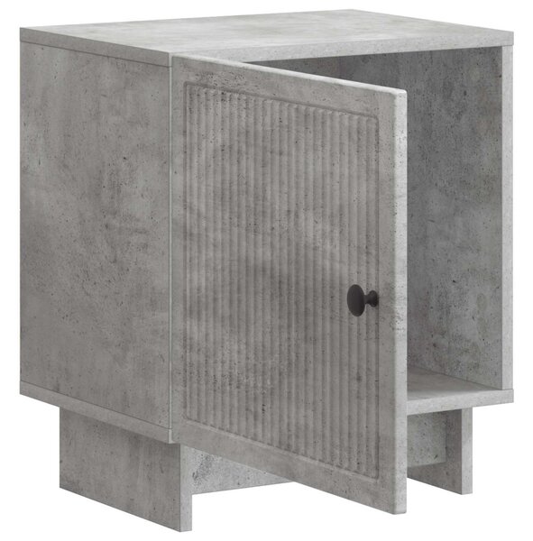 Éjjeliszekrény 2 db Betonszürke 43 x 34,5 x 50 cm Szerelt Fa