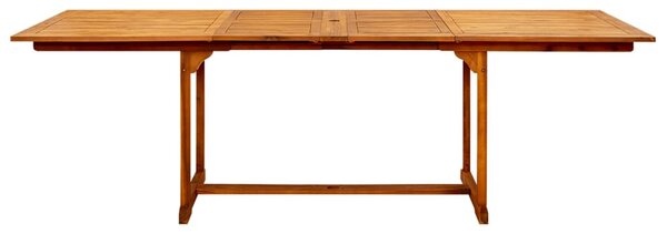 Tömör akácfa kerti étkezőasztal (150-200) x 100 x 75 cm