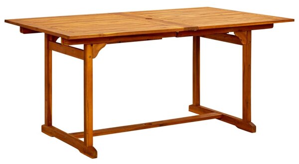 Tömör akácfa kerti étkezőasztal (150-200) x 100 x 75 cm
