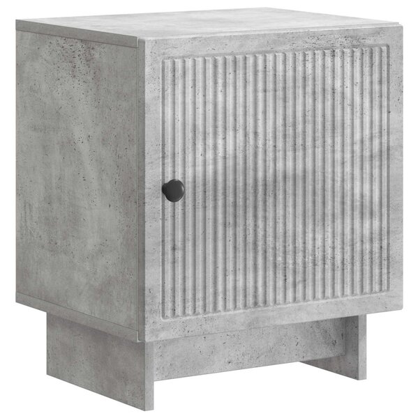Éjjeliszekrény 2 db Betonszürke 43 x 34,5 x 50 cm Szerelt Fa