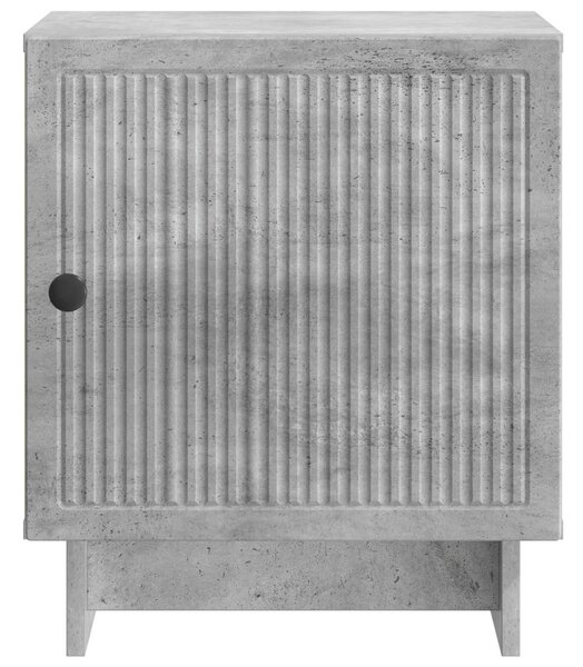 Éjjeliszekrény 2 db Betonszürke 43 x 34,5 x 50 cm Szerelt Fa