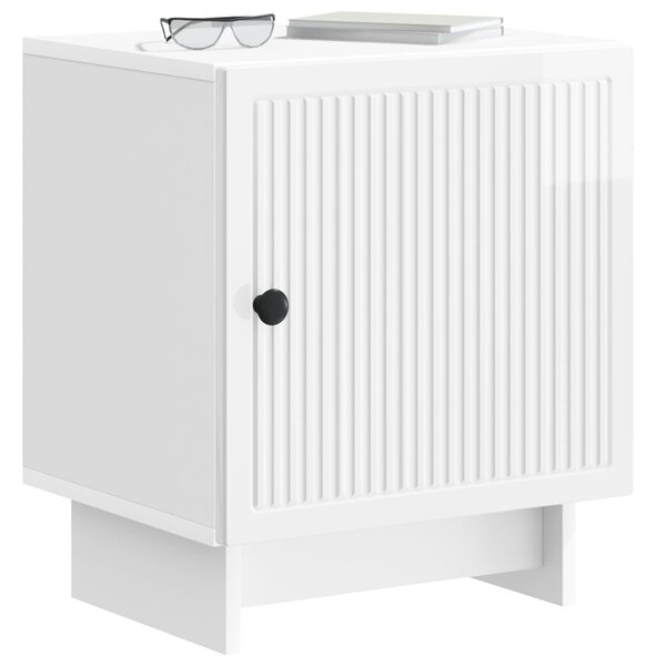 VidaXL Éjjeliszekrény 2 pcs Magasfényű Fehér 43 x 34,5 x 50 cm