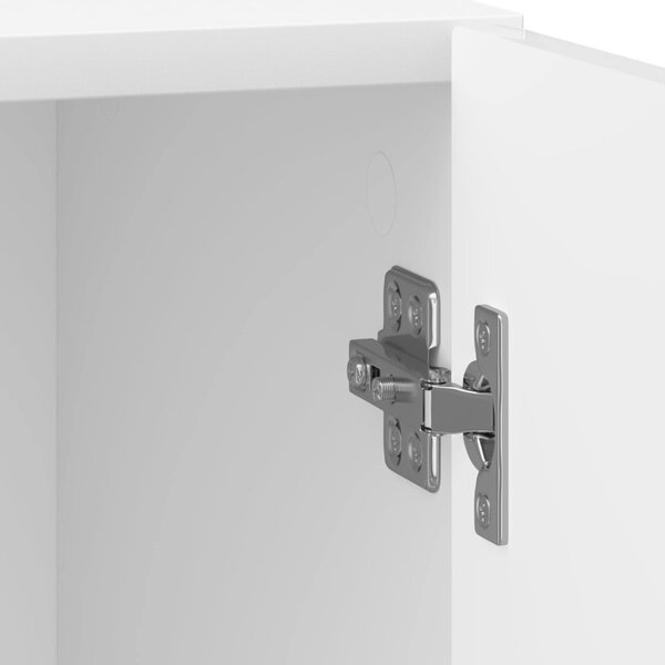VidaXL Éjjeliszekrény 2 pcs Magasfényű Fehér 43 x 34,5 x 50 cm