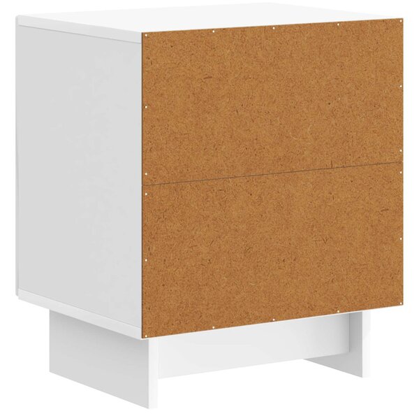 VidaXL Éjjeliszekrény 2 pcs Magasfényű Fehér 43 x 34,5 x 50 cm