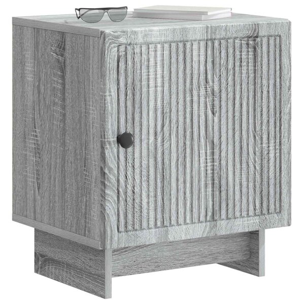 Éjjeliszekrény 2 db Szürke Sonoma 43 x 34,5 x 50 cm Szerelt Fa