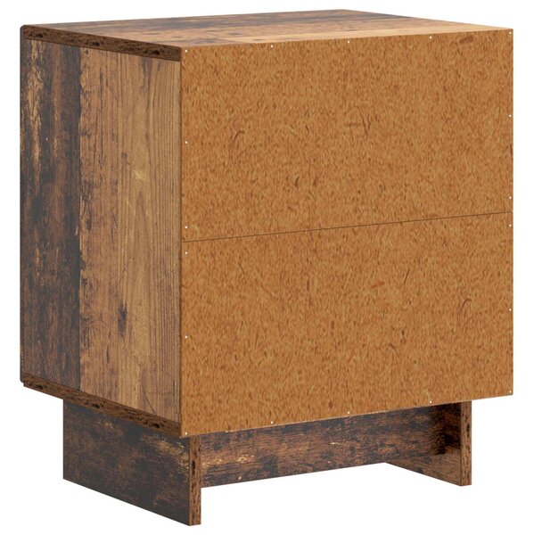 VidaXL Éjjeliszekrény 2 pcs Antik Fa 43 x 34,5 x 50 cm Szerelt Fa