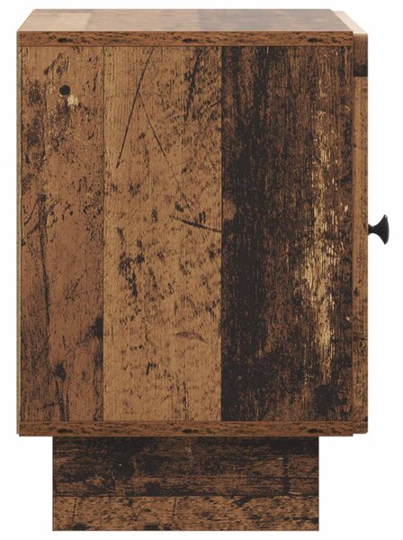 VidaXL Éjjeliszekrény 2 pcs Antik Fa 43 x 34,5 x 50 cm Szerelt Fa