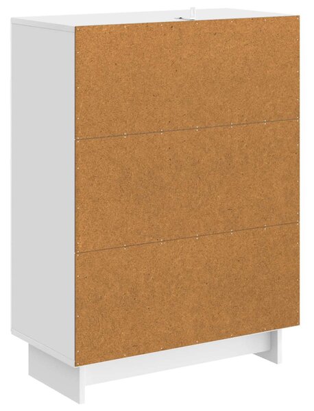 Széf Magasfényű Fehér 66 x 34,5 x 90 cm Szerelt Fa