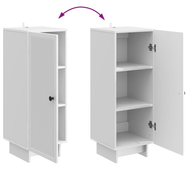 Cabinet Magasfényű Fehér 33 x 34,5 x 90 cm Mérnöki fa