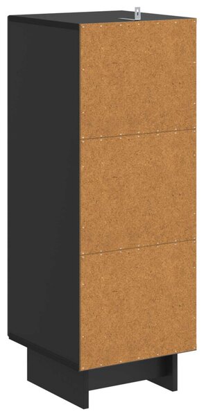 Cabinet Fekete 33 x 34,5 x 90 cm Mérnöki fa