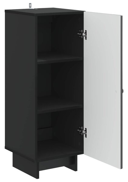 Cabinet Fekete 33 x 34,5 x 90 cm Mérnöki fa