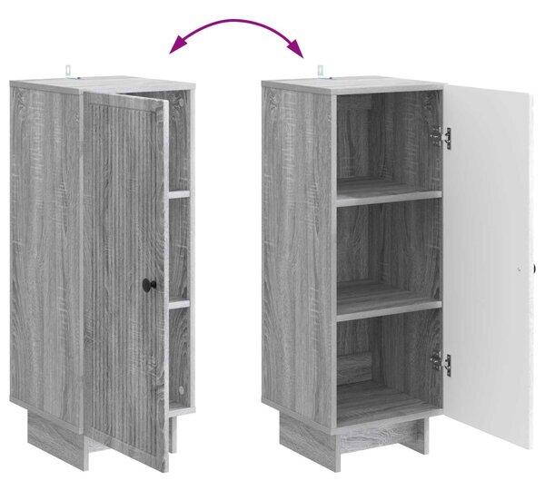 Cabinet Szürke Sonoma 33 x 34,5 x 90 cm Mérnöki fa