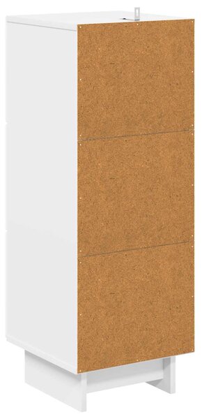 Fiókos szekrény Magasfényű Fehér 33 x 34,5 x 90 cm Szerelt Fa