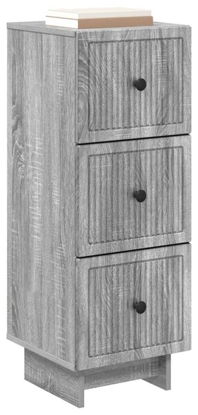 Fiókos szekrény Szürke Sonoma 33 x 34,5 x 90 cm Szerelt Fa