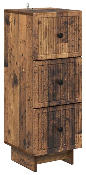 Fiókos szekrény Antik Fa 33 x 34,5 x 90 cm Szerelt Fa