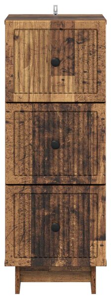 Fiókos szekrény Antik Fa 33 x 34,5 x 90 cm Szerelt Fa