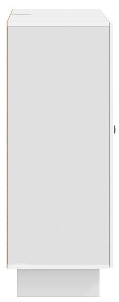 Széf fiókkal Magasfényű Fehér 66 x 34,5 x 90 cm Szerelt Fa