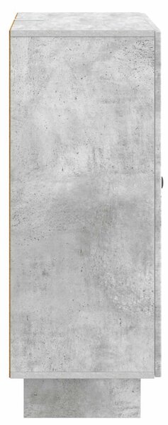Széf fiókkal Betonszürke 66 x 34,5 x 90 cm Szerelt Fa